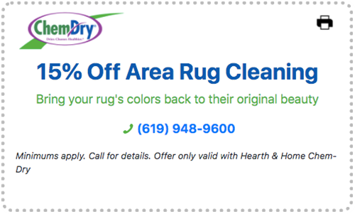 15% off area rug cleaning coupon